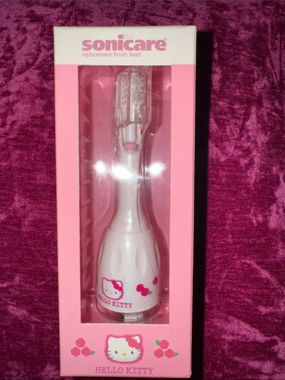 Vintage Y2K 2001 Sonicare Hello Kitty Replacement Brush Head - Pink & White